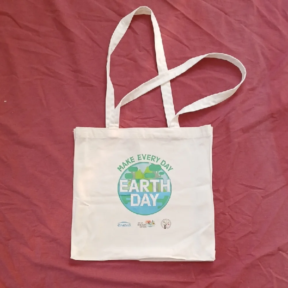 3/$25 SALE New Tote Bag Cotton Canvas Earth Day City of American Canyon, Cream